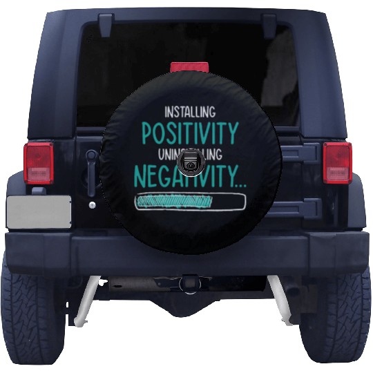 Installing Optimistic People Happiness Positive Spare Tire Covers
