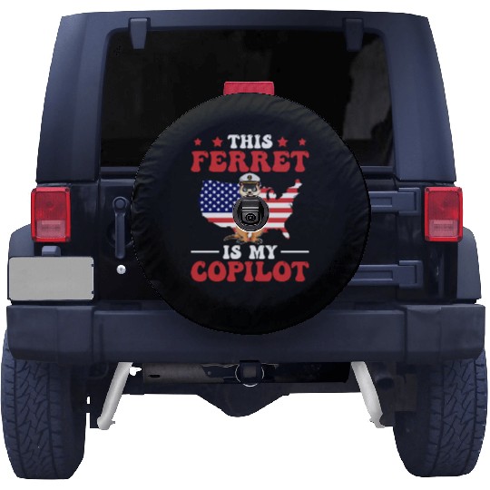 Ferret Us Flag Spare Tire Covers