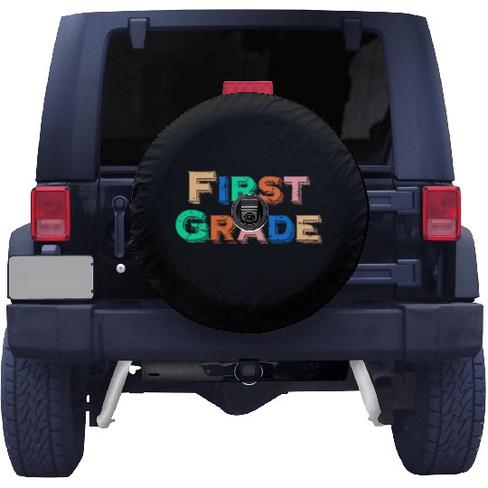 First Grade Back to School Student Schoolboy Spare Tire Covers
