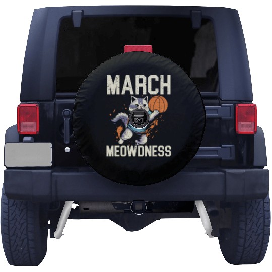 Basketball Cat Basketball Player I Love Basketball Spare Tire Covers