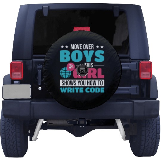 Developer Programming Programmer green Spare Tire Covers