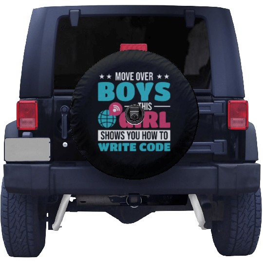 Developer Programming Programmer green Spare Tire Covers