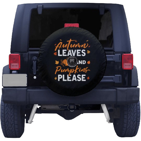 Autumn Leaves Pumpkins Please Fall Lover hippie Spare Tire Covers