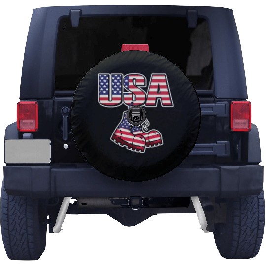 God bless America the land of the free Spare Tire Covers