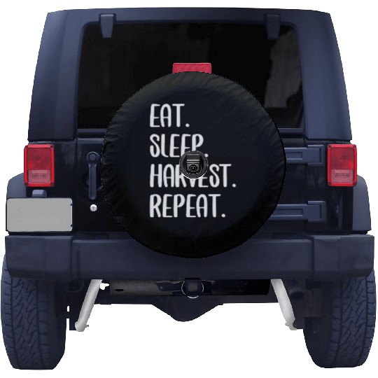 Eat Sleep Harvest Rebeat Spare Tire Covers