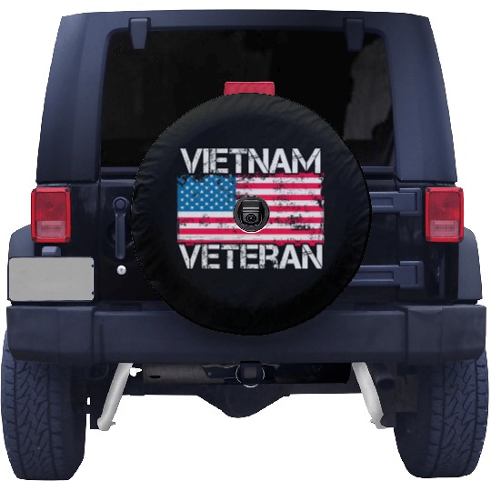 Vietnam Veteran Us Flag Military Vet Spare Tire Covers