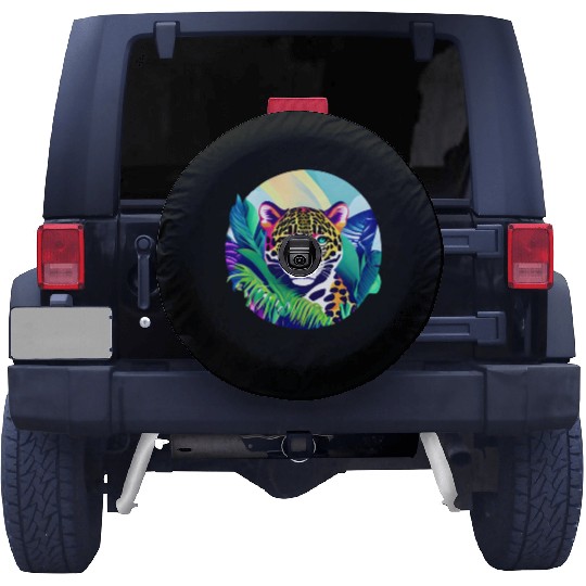 Jaguar in the Tropics Spare Tire Covers