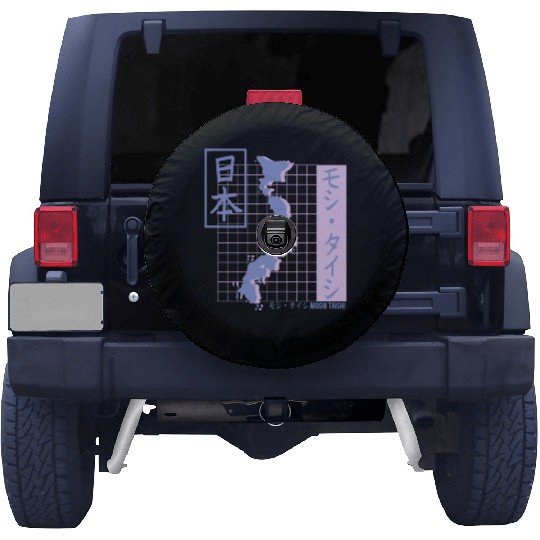 Vaporwave Pastel Japanese Streetwear Aesthetic Spare Tire Covers