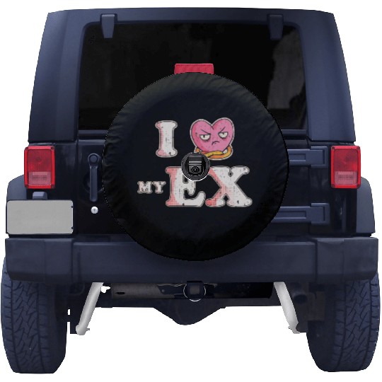 Funny I Heart My Ex GF I Love My Ex Girlfriend Spare Tire Covers