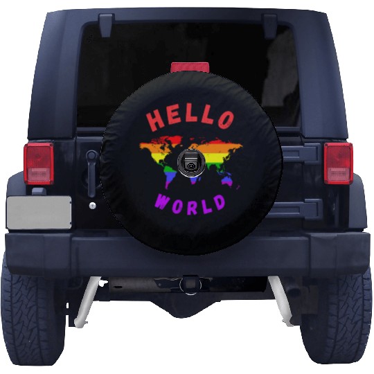 Human Rights Hello World Gifts for LGBT Spare Tire Covers