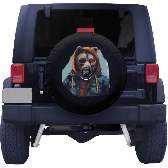 Street Style Brown Bear | Bear Lovers Spare Tire Covers