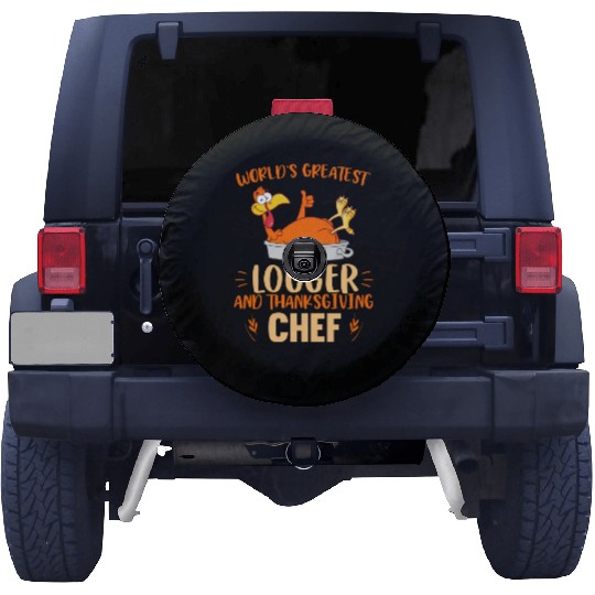 World Greatest Logger And Thanksgiving Spare Tire Covers