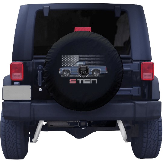 Usa Blue Grey Spare Tire Covers