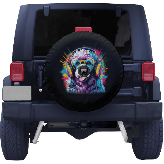 Alley of the Dog: Canine Graffiti Design Spare Tire Covers