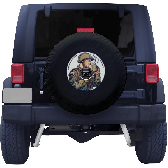 Caffeine infused Battle Soldier Spare Tire Covers