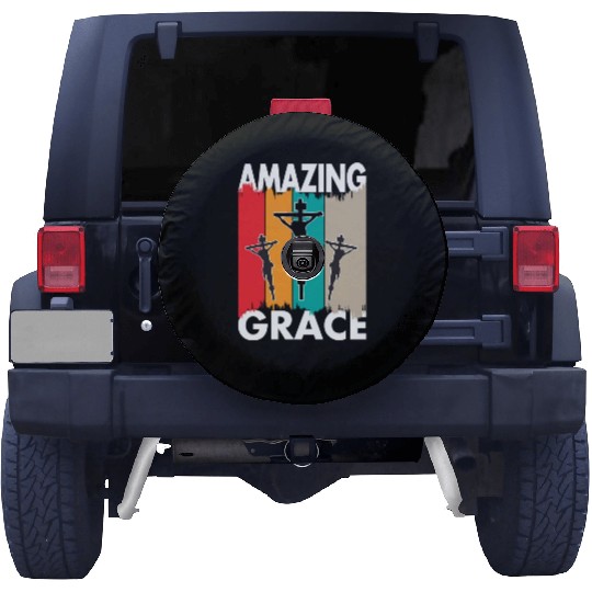 Amazing Grace Love Jesus Christian Christmas Spare Tire Covers