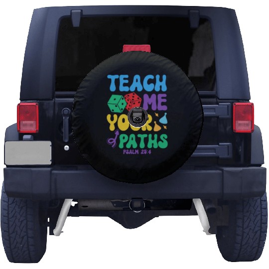 VBS Crew Teach Me Your Paths Psalm 25:4 Bible Spare Tire Covers