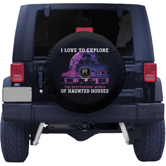 Horror Paranormal Haunted House Spooky Halloween Spare Tire Covers