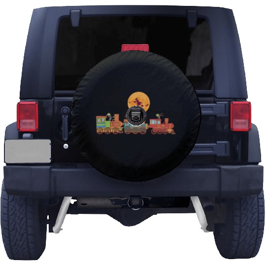Spooky Halloween Ghost Train Zombie Boo Trick Or Spare Tire Covers