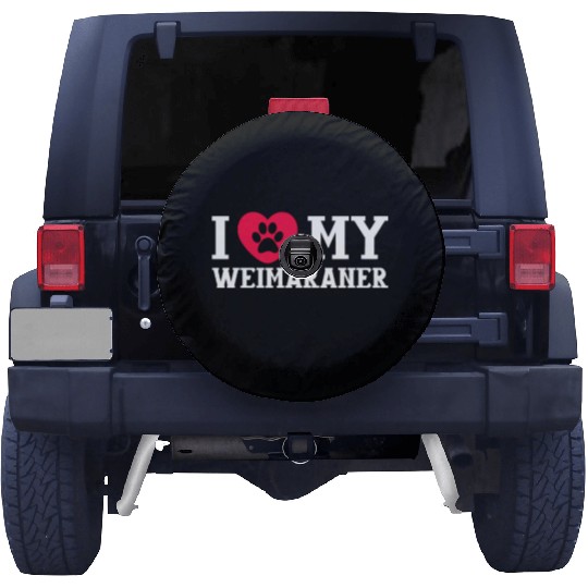 I Love My Weimaraner Spare Tire Covers