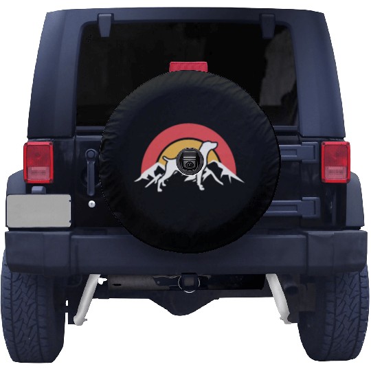 Weimaraner Silhouette Spare Tire Covers