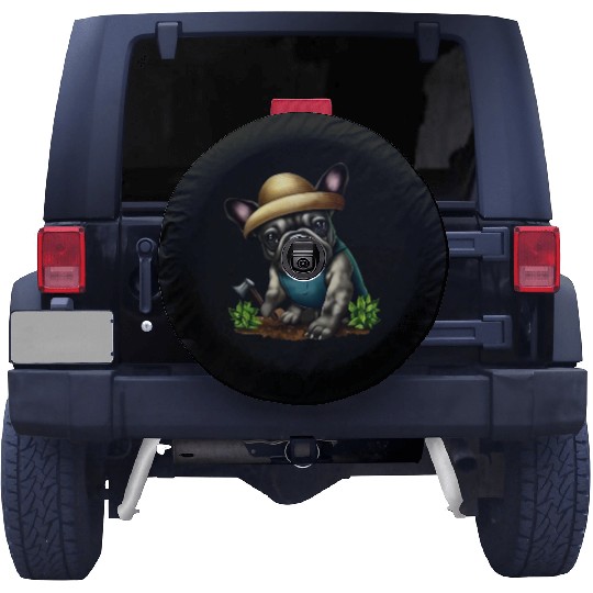 French Bulldog The Gardener Spare Tire Covers