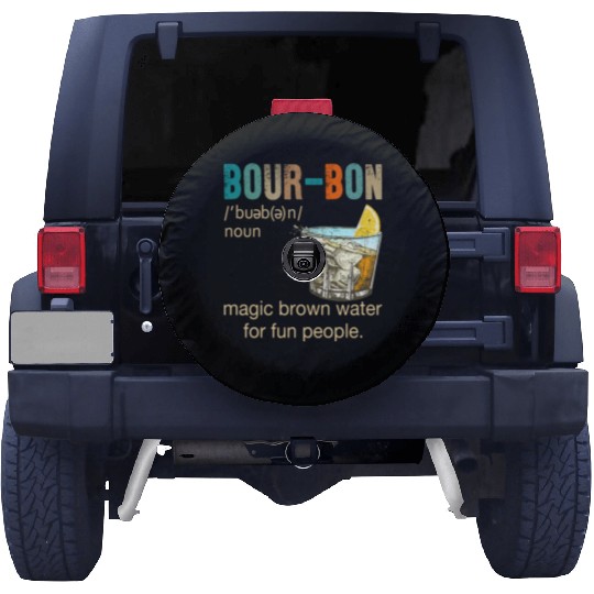 Bourbon Magic Brown Water For Fun People Spare Tire Covers