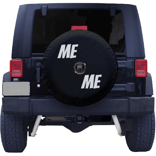 Me vs Me (white) Spare Tire Covers
