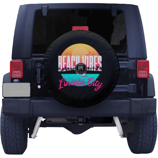 Beachs Lincoln City Summer Oregon Tropical Beach Spare Tire Covers