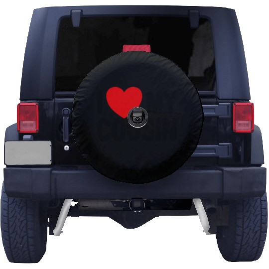 I Love My Cousin Red Heart Redneck Love My Cousin Spare Tire Covers