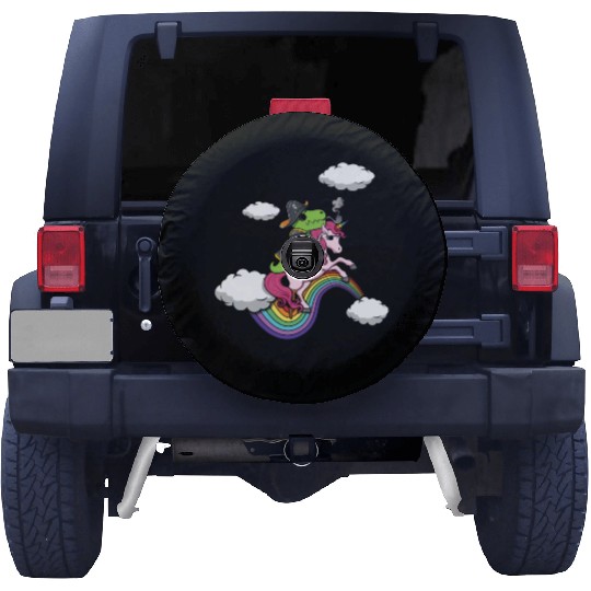 Dinosaur Pirate Unicorn Lazy Creepy Halloween Spare Tire Covers