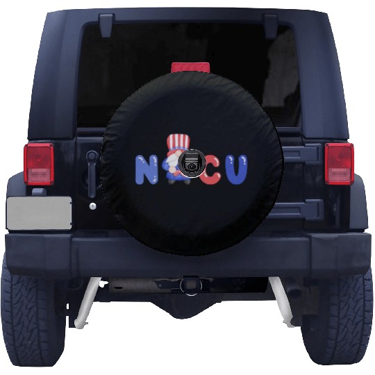 Cute NICU 4th of July Independence Day Design Spare Tire Covers