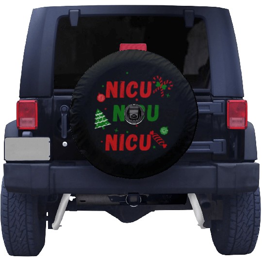 NICU Festive Christmas design Spare Tire Covers