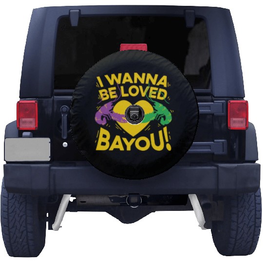 I Wanna Be Loved Bayou Mardi Gras Spare Tire Covers