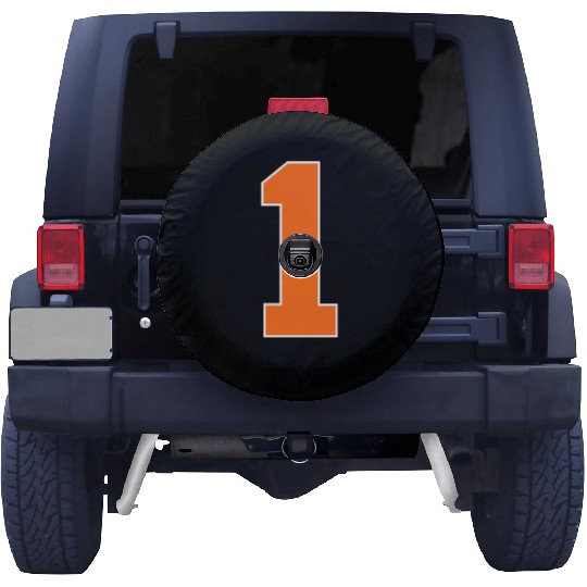 Number 1 Sports Orange Spare Tire Covers