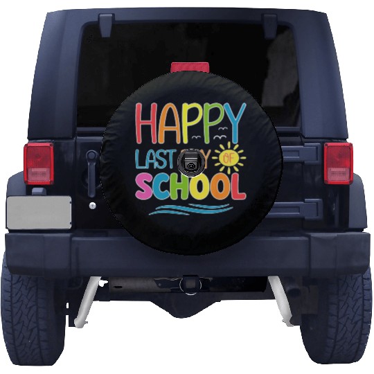 Happy Last Day Of School Teacher Student Spare Tire Covers