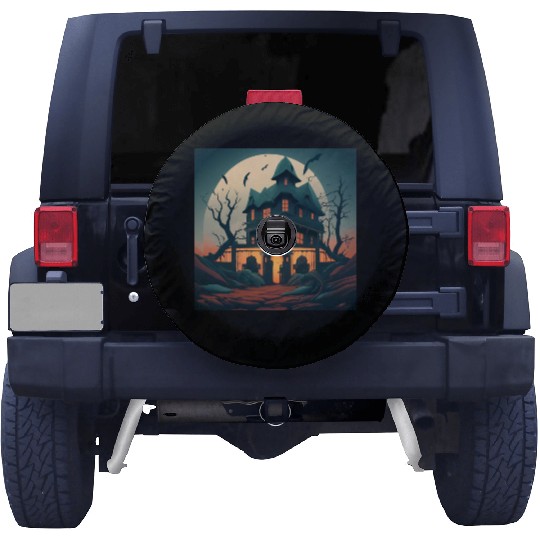 Haunted House Spare Tire Covers