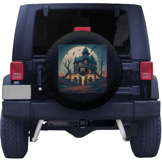 Haunted House Spare Tire Covers
