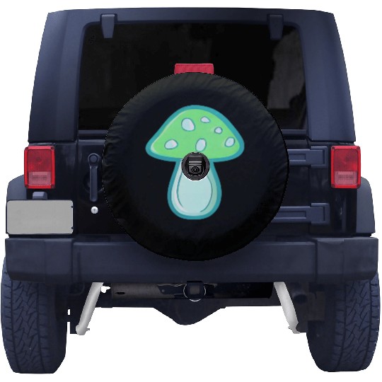 Mushroom CV2 Light Green and Blue Spare Tire Covers