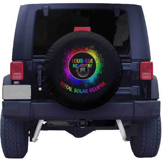 Total Solar Eclipse Louisville Kentucky 4/28/24 Spare Tire Covers