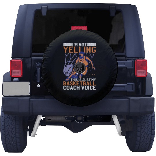 This Is Just My Basketball Coach Voice 2 Spare Tire Covers