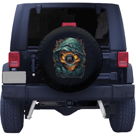 Halloween Spooky Cartoon Mummy Spare Tire Covers