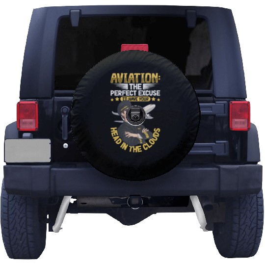 Pilot Aviation Airplane Airline Future Pilots Spare Tire Covers