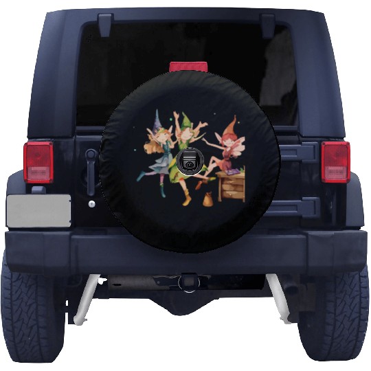 Whimsical Elf Party Spare Tire Covers