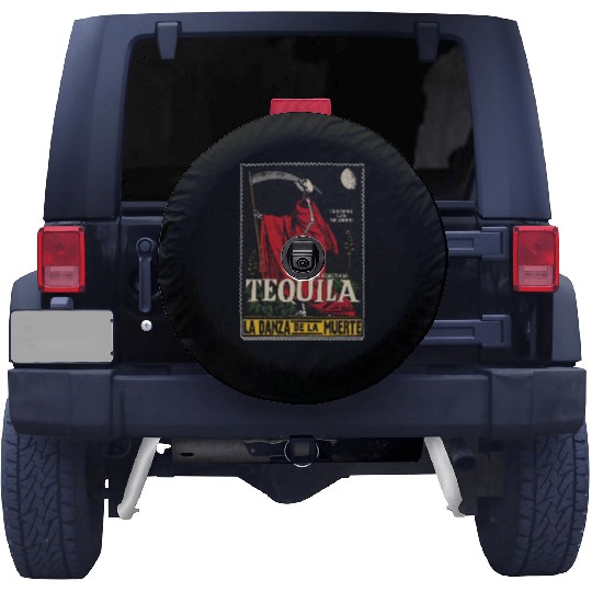 Vintage Mexican Tequila Calavera Spare Tire Covers