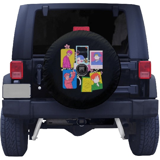 Army KPop Fancy and Love Fans Spare Tire Covers