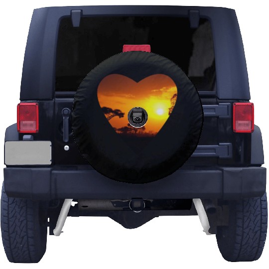 LOVE of African Heart Spare Tire Covers