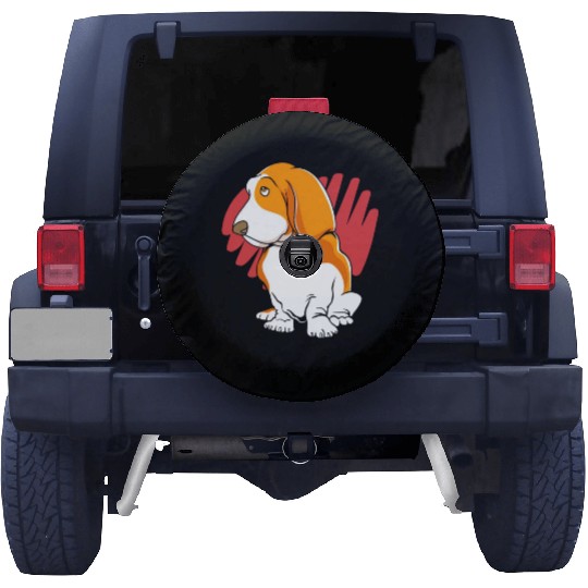 Cute Puppy Pet Dog Lover Basset Hound Spare Tire Covers