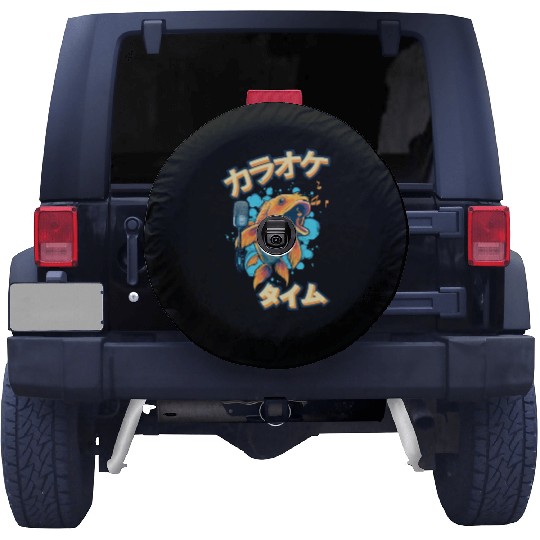 Koi Fish Koi Carp Japanese Koi Garden-Pond funny Spare Tire Covers