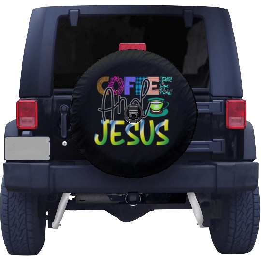 Coffee And Jesus Spare Tire Covers